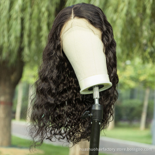 Huashuo Wholesale Good Quality 100% Brazilian Virgin Human Hair 13*6 Lace Front Wig With Baby Hair Wigs